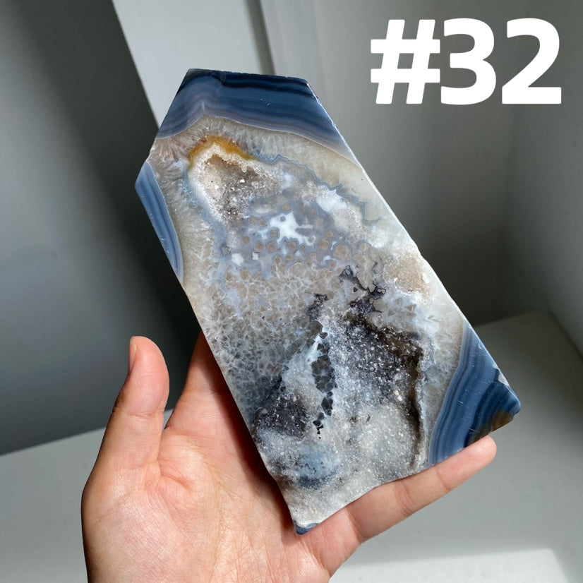 Druzy Agate Tower (imperfect)