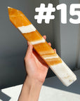Orange Calcite Big Towers