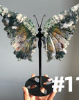 Moss Agate Big Butterfly Wings