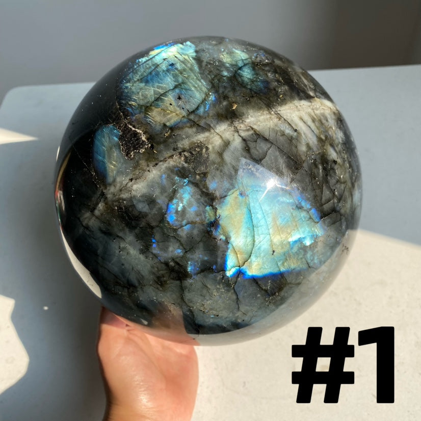 Big Labradorite Spheres