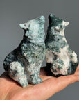 Moss Agate Wolf