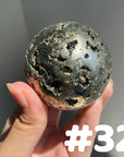 Pyrite Druzy Sphere