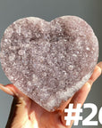 Amethyst Cluster Heart