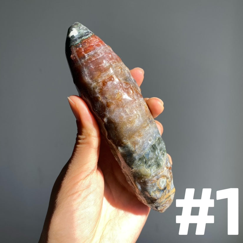 Moss Agate Cucumber