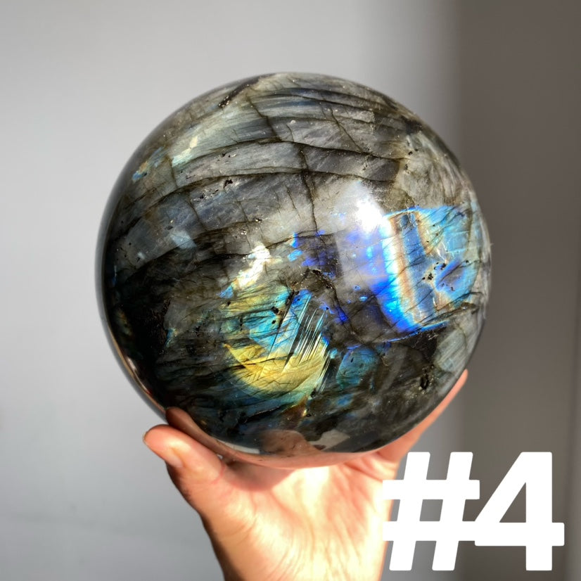 Big Labradorite Spheres