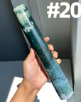 Moss Agate Big Cylinder (imperfect)