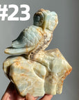 Sky Blue Quartz Owl