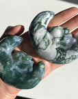 Moss Agate Moon Rabbit