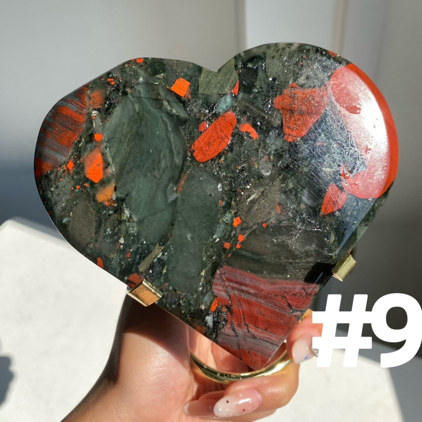 African Blood Stone Heart