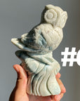 Sky Blue Quartz Owl