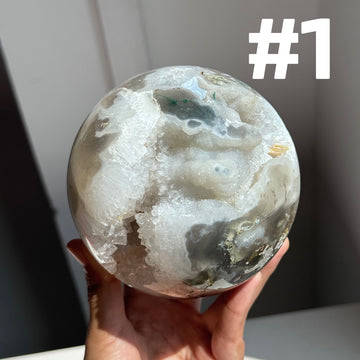 Moss Agate Big Spheres