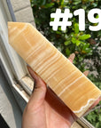Orange Calcite Big Towers