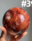 Fire Quartz Big Spheres
