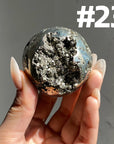 Pyrite Druzy Sphere