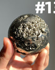 Pyrite Druzy Sphere