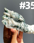 Moss Agate Dragon Head