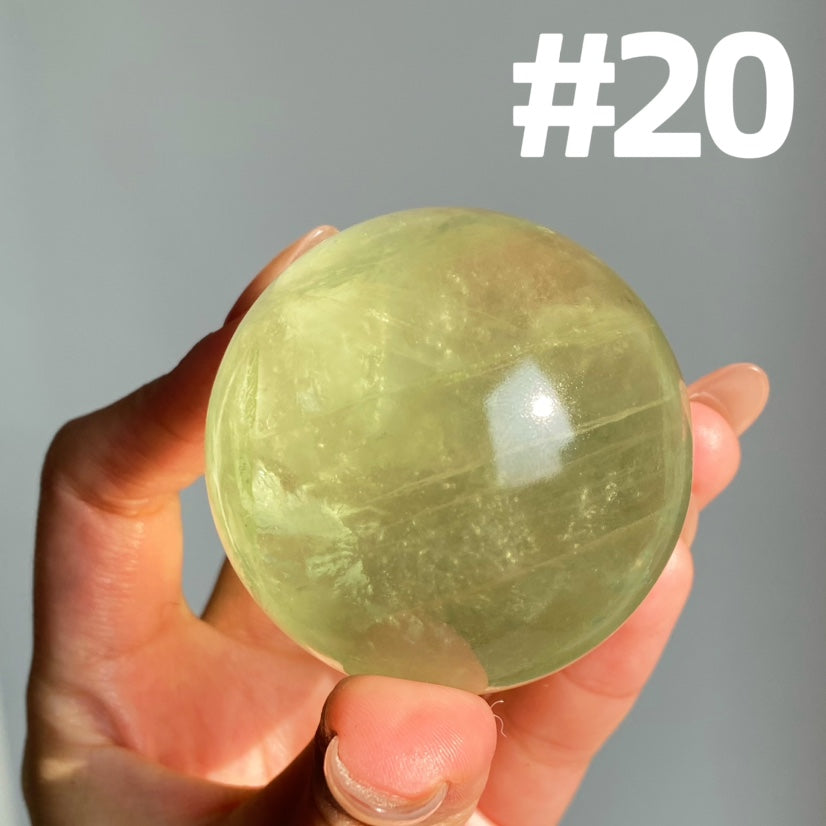 Apple Green Fluorite Sphere