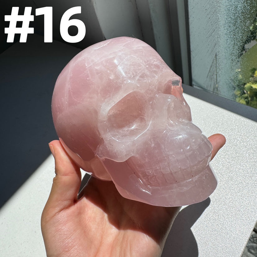 Rose Quartz Skulls