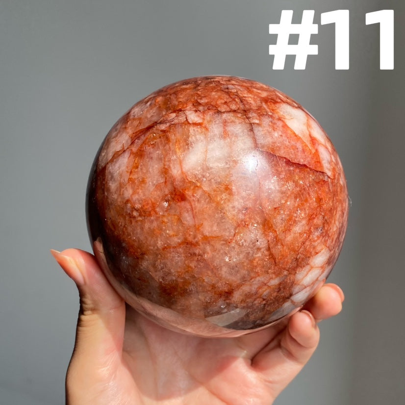 Fire Quartz Big Spheres