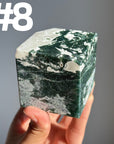 Moss Agate Cube