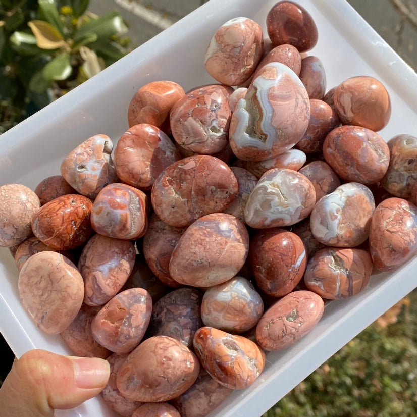 Pink Agate Tumble