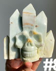 Sky Blue Quartz Skull