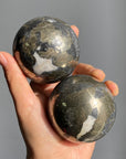 Pyrite Quartz Big Sphere