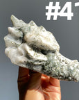 Moss Agate Dragon Head