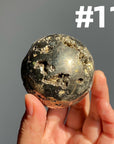 Pyrite Druzy Sphere