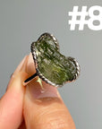 Genuine Moldavite Rings