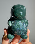 Moss Agate Cute Dinosaur