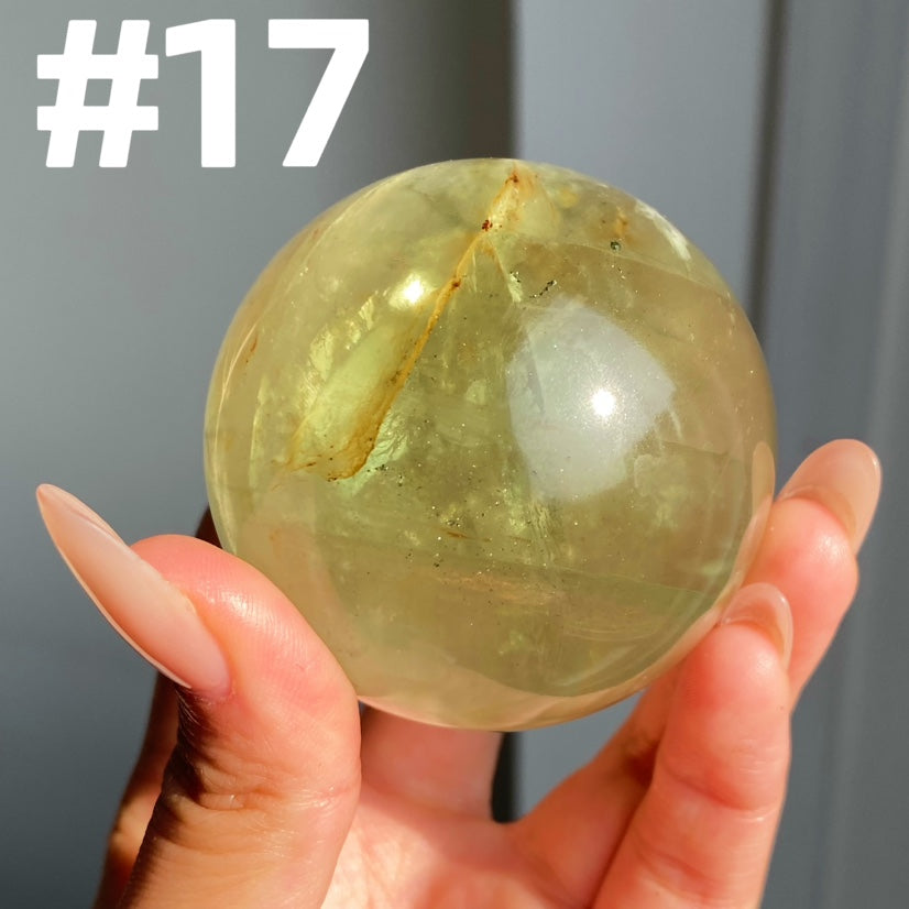 Apple Green Fluorite Sphere