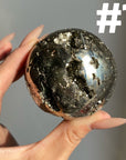 Pyrite Druzy Sphere