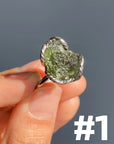 Genuine Moldavite Rings