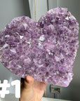 Amethyst Cluster Heart
