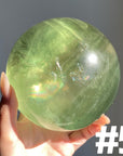 Apple Green Fluorite Sphere