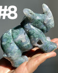 Moss Agate Rhinocero