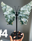 Moss Agate Big Butterfly Wings