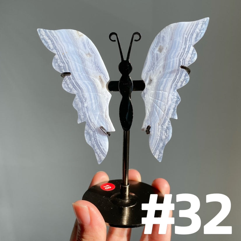 Blue Lace Agate Butterfly