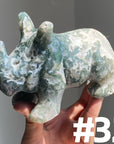 Moss Agate Rhinocero