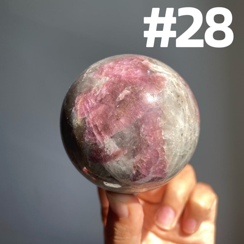 Pink Tourmaline Sphere