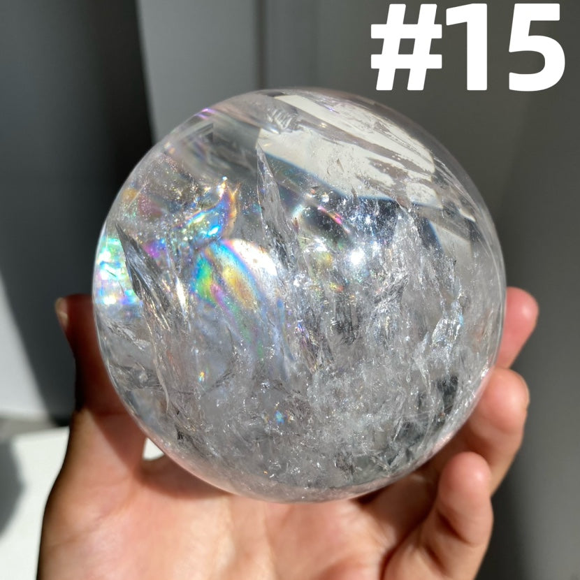 Rainbow Clear Quartz Sphere