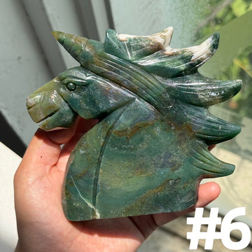 Moss Agate Unicorn