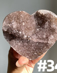 Amethyst Cluster Heart