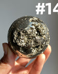 Pyrite Druzy Sphere