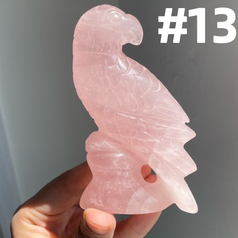 Rose Quartz Parrot