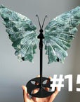 Moss Agate Big Butterfly Wings