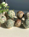 Green Flower Jasper Sphere
