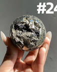Pyrite Druzy Sphere