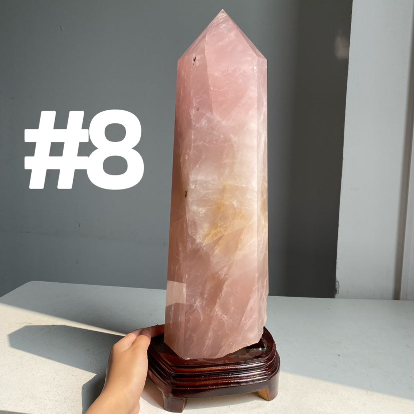 Rose Quartz Big Tower (imperfect)
